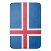 アイスランド国旗を持つ大きなバスマット バスマット (正面縦)