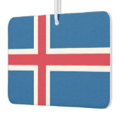 アイスランド国旗を持つ車の新入生 カーエアーフレッシュナー (左)