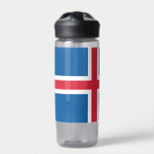 アイスランド国旗を掲げたウォーターボトル ウォーターボトル (正面)