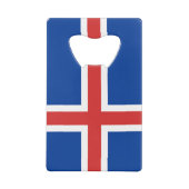 アイスランド国旗クレジットカードボトルオープナー クレジットカード栓抜き (裏面)