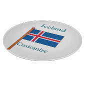 アイスランド国旗サンダーカーヴ カッティングボード (角)