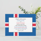 アイスランド国旗結婚、アイスランド国旗 招待状 (スタンド正面)