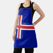 アイスランド国旗 エプロン (インサイチュ)