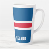 アイスランド国旗 カフェラテマグ (右)
