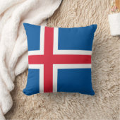 アイスランド国旗 クッション (ブランケット)
