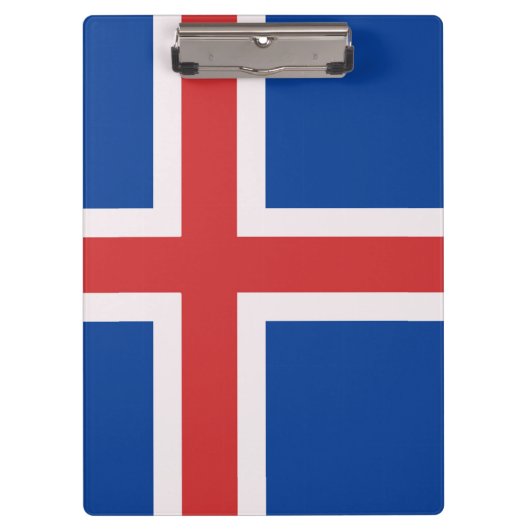 アイスランド国旗 クリップボード (正面)