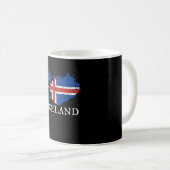 アイスランド国旗 コーヒーマグカップ (正面右)