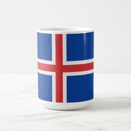アイスランド国旗 コーヒーマグカップ (中央)