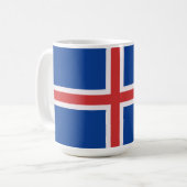 アイスランド国旗 コーヒーマグカップ (正面左)