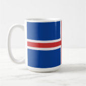 アイスランド国旗 コーヒーマグカップ (左)