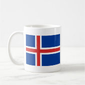 アイスランド国旗 コーヒーマグカップ (左)