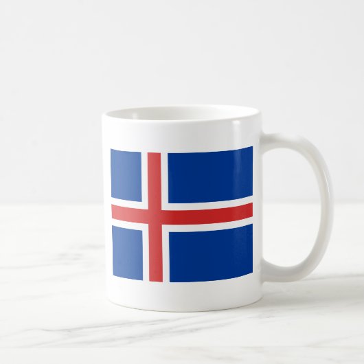 アイスランド国旗 コーヒーマグカップ (右)