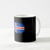 アイスランド国旗 コーヒーマグカップ (正面右)