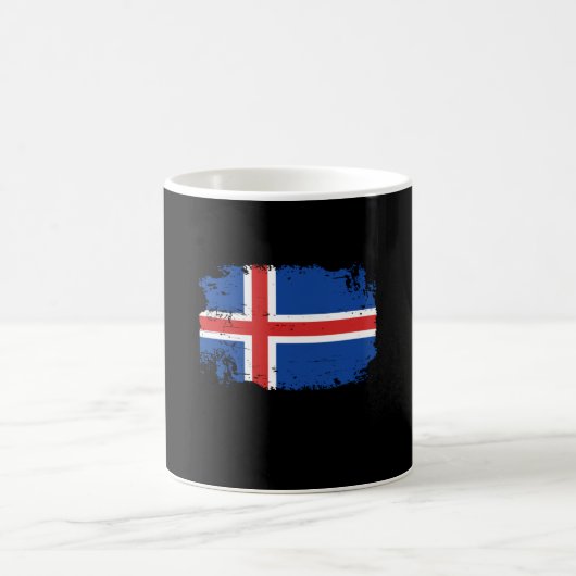 アイスランド国旗 コーヒーマグカップ (中央)