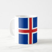 アイスランド国旗 コーヒーマグカップ (正面左)