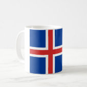 アイスランド国旗 コーヒーマグカップ (正面左)