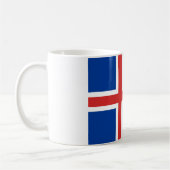 アイスランド国旗 コーヒーマグカップ (左)