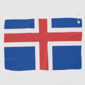 アイスランド国旗 ゴルフタオル (横)