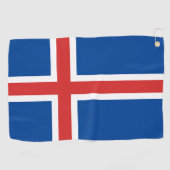 アイスランド国旗 ゴルフタオル (横)