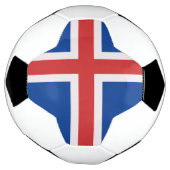 アイスランド国旗 サッカーボール (回転)