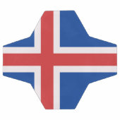 アイスランド国旗 サッカーボール (フラット)