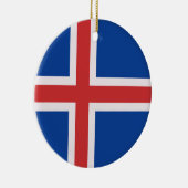 アイスランド国旗 セラミックオーナメント (右)