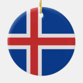 アイスランド国旗 セラミックオーナメント (裏面)