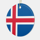 アイスランド国旗 セラミックオーナメント (左)