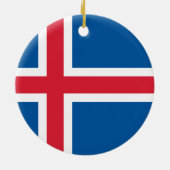 アイスランド国旗 セラミックオーナメント (裏面)