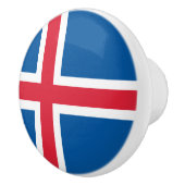 アイスランド国旗 セラミックノブ (右)