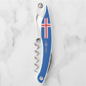アイスランド国旗 ソムリエナイフ (正面)
