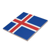 アイスランド国旗 タイル (側面)