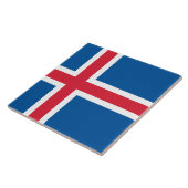 アイスランド国旗 タイル (側面)