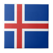 アイスランド国旗 タイル (正面)