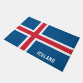 アイスランド国旗 ドアマット (アングル)