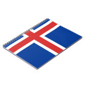 アイスランド国旗 ノートブック (左側)