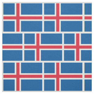 アイスランド国旗 ファブリック