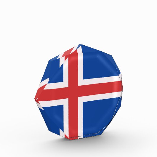 アイスランド国旗 フォトブロック (左)