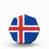 アイスランド国旗 フォトブロック (正面)