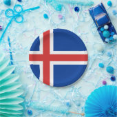 アイスランド国旗 ペーパープレート (パーティー)