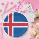 アイスランド国旗 ペーパープレート (パーティー)