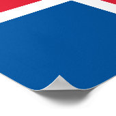 アイスランド国旗 – ポスター (角)