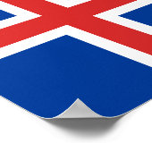 アイスランド国旗 ポスター (角)