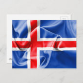 アイスランド国旗 ポストカード (正面/裏面)