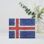 アイスランド国旗 ポストカード (スタンド正面)