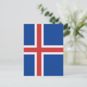 アイスランド国旗 ポストカード (スタンド正面)