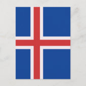 アイスランド国旗 ポストカード (正面)