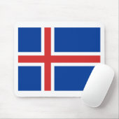 アイスランド国旗 マウスパッド (マウス)