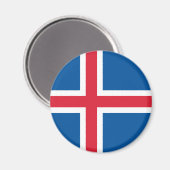 アイスランド国旗 – マグネット (正面/裏面)