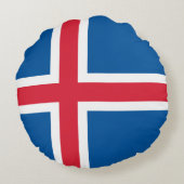 アイスランド国旗 ラウンドクッション (裏面)
